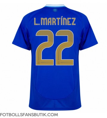 Argentina Lautaro Martinez #22 Replika Bortatröja Copa America 2024 Kortärmad